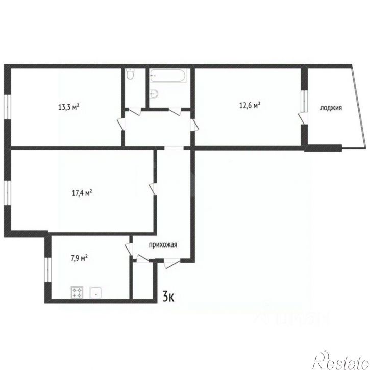3-комн квартира ул Широтная, 17,  д. 17