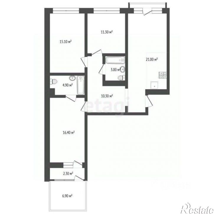 3-комн квартира ул Энергетиков, 42 5,  д. 42 5,  к. 5