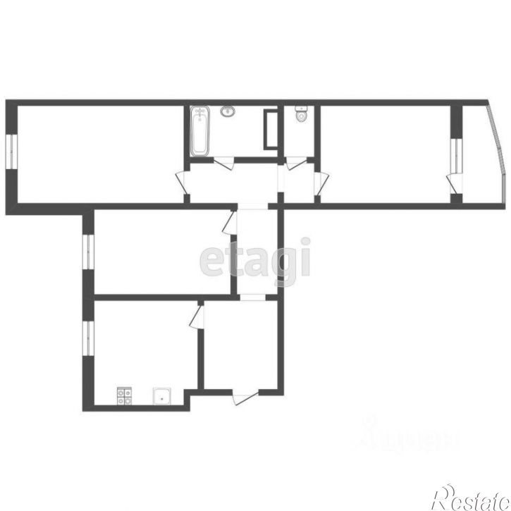 3-комн квартира ул Червишевский тракт, 21 3,  д. 21 3,  к. 3