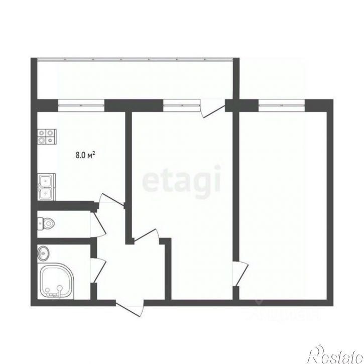 2-комн квартира Ямская улица, 98Д,  д. 98Д