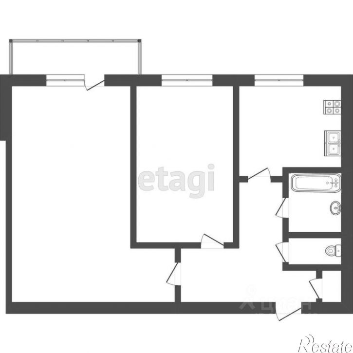 2-комн квартира ул Ямская, 96 1А,  д. 96 1А,  к. 1А