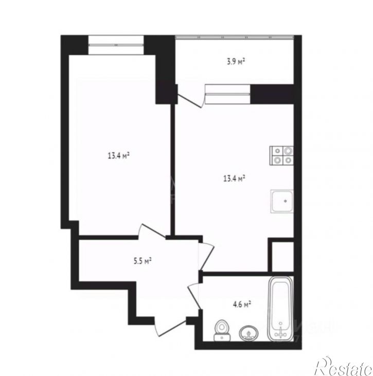 1-комн квартира ул Интернациональная, д 197а