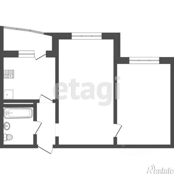 2-комн квартира улица Александра Митинского, 5,  д. 5