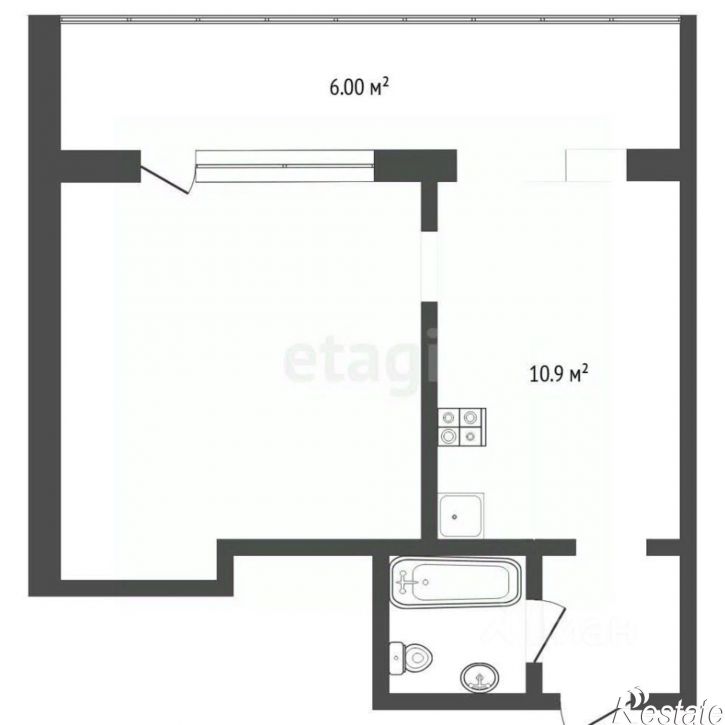1-комн квартира Олимпийская улица, 12,  д. 12