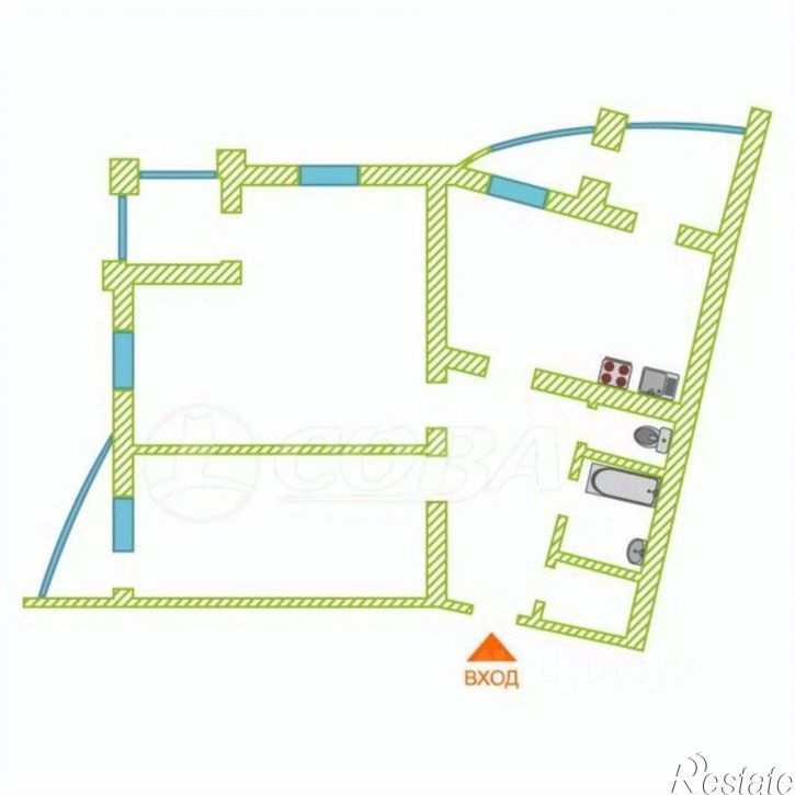 2-комн квартира улица Котельщиков, 19,  д. 19