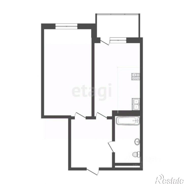 1-комн квартира улица Мельникайте, 2 к5,  д. 2 к5