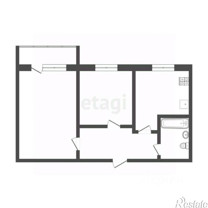 2-комн квартира Ткацкий проезд, 18,  д. 18