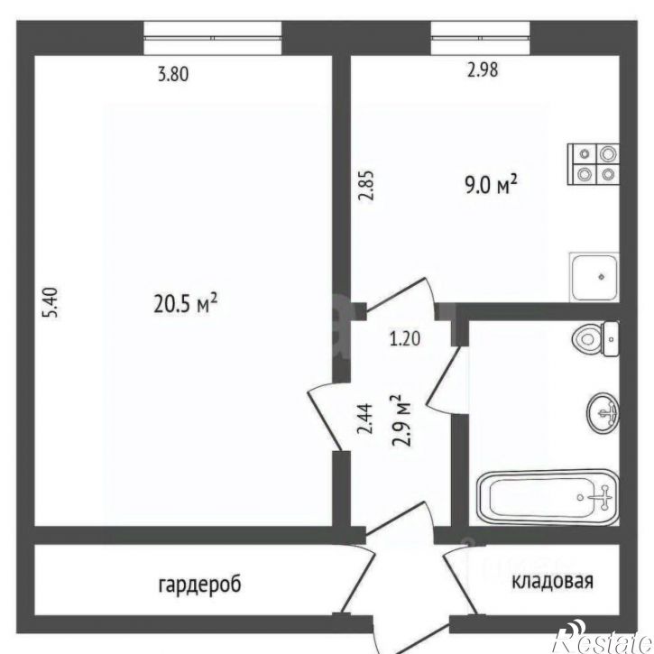1-комн квартира ул Мельникайте, 57,  д. 57