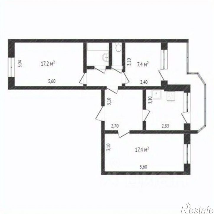 3-комн квартира ул Широтная, 13а,  д. 13а