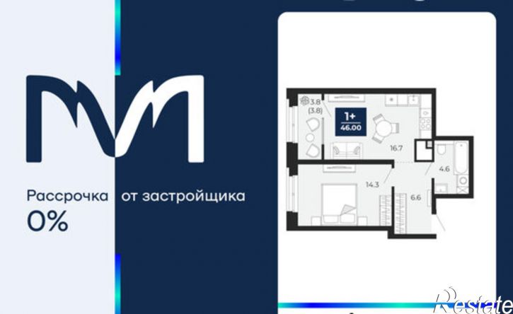 1-комн квартира пр-д капитана Куликова, 7,  д. 7