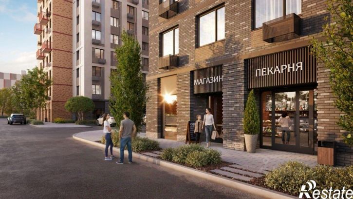 1-комн квартира в новом доме Береговая улица, 100 к2,  д. 100 к2