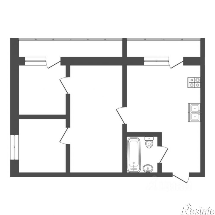2-комн квартира ул Республики, 241,  д. 241