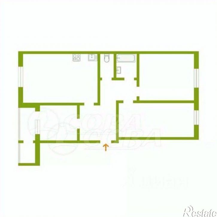 3-комн квартира ул Энергостроителей, 10а,  д. 10а