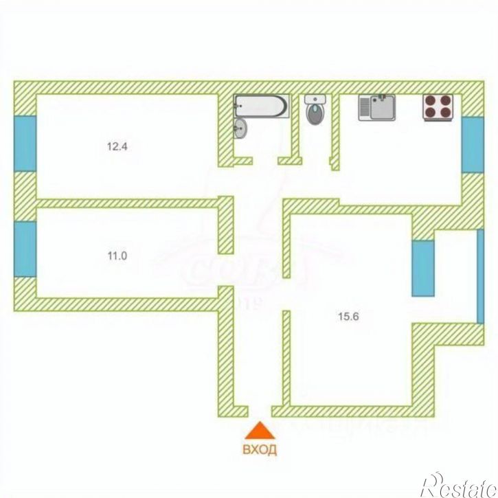 3-комн квартира ул Ялуторовская, 29,  д. 29