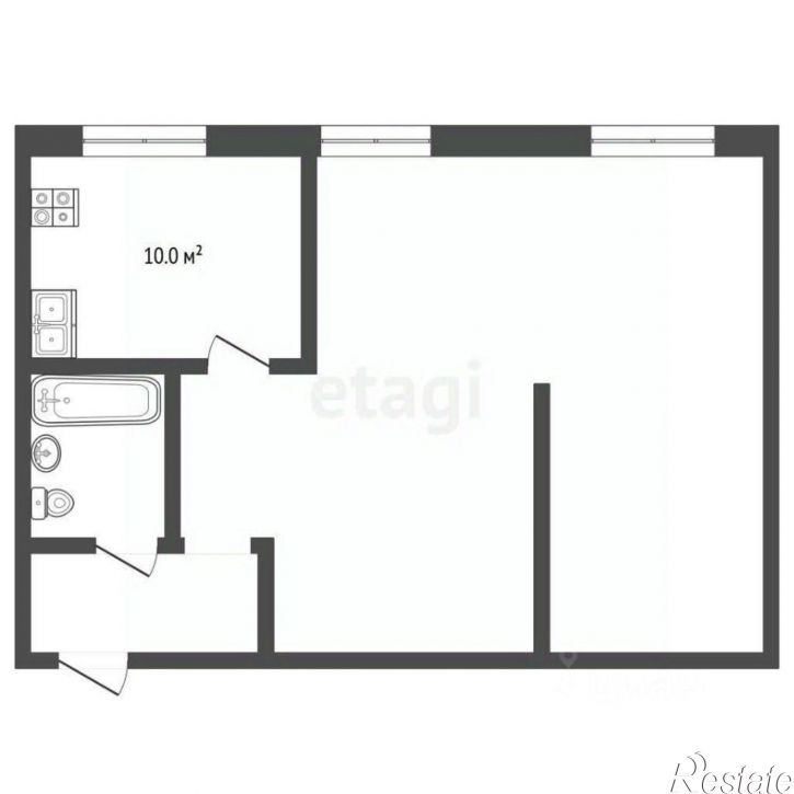2-комн квартира ул Луначарского, 57,  д. 57