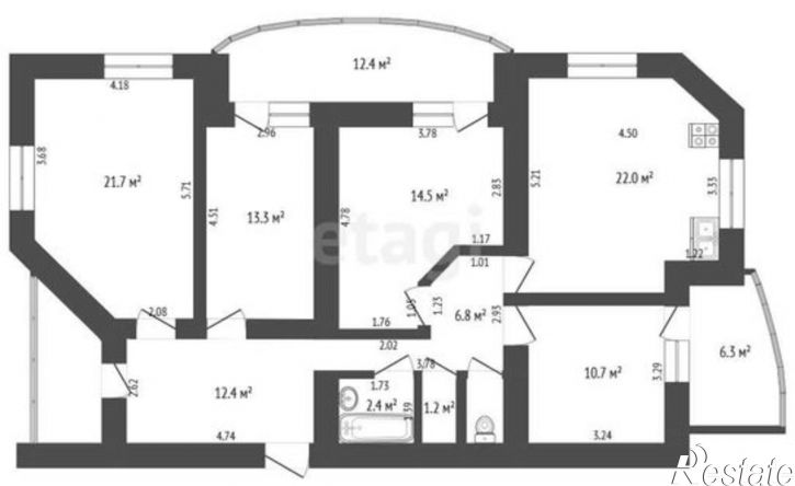 4-комн квартира пр-д 9 Мая, 7/2,  д. 7/2