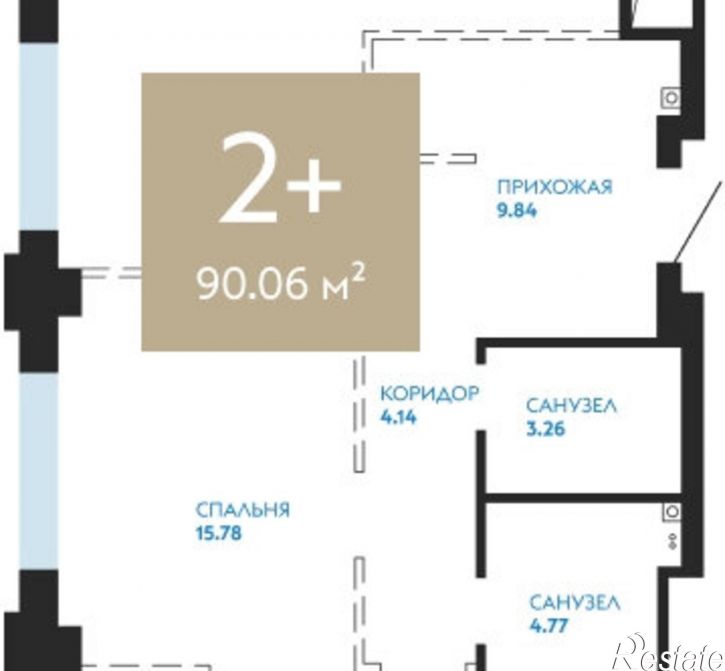 2-комн квартира ул Пожарных и спасателей, 1 1,  д. 1 1,  к. 1