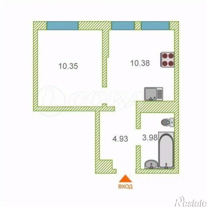 1-комн квартира ул Первооткрывателей, 10,  д. 10