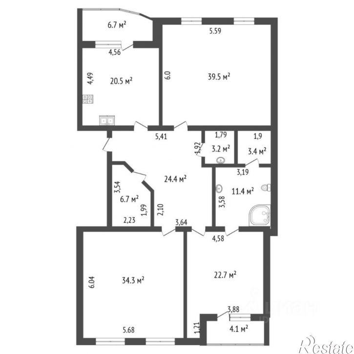 3-комн квартира улица Володарского, 17,  д. 17