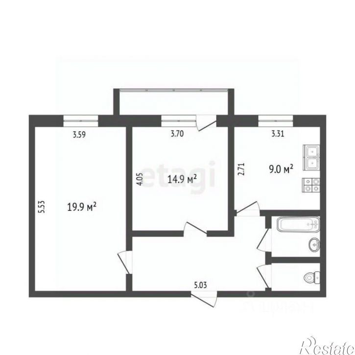 2-комн квартира ул Свердлова, 18,  д. 18