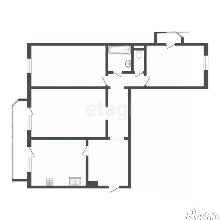 3-комн квартира Майский проезд, 3,  д. 3