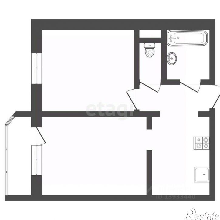 2-комн квартира Майский проезд, 1 к1,  д. 1 к1