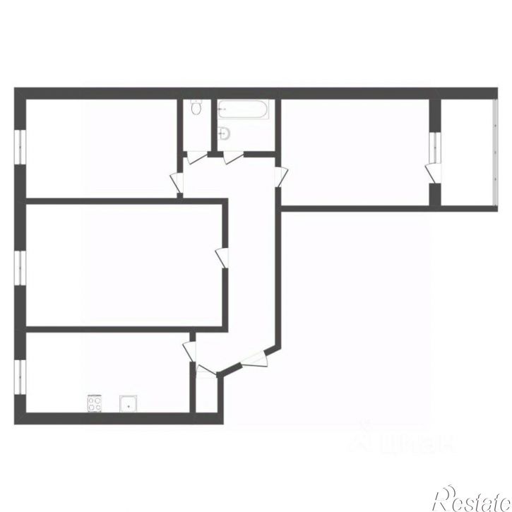 3-комн квартира Камчатская улица, 50,  д. 50