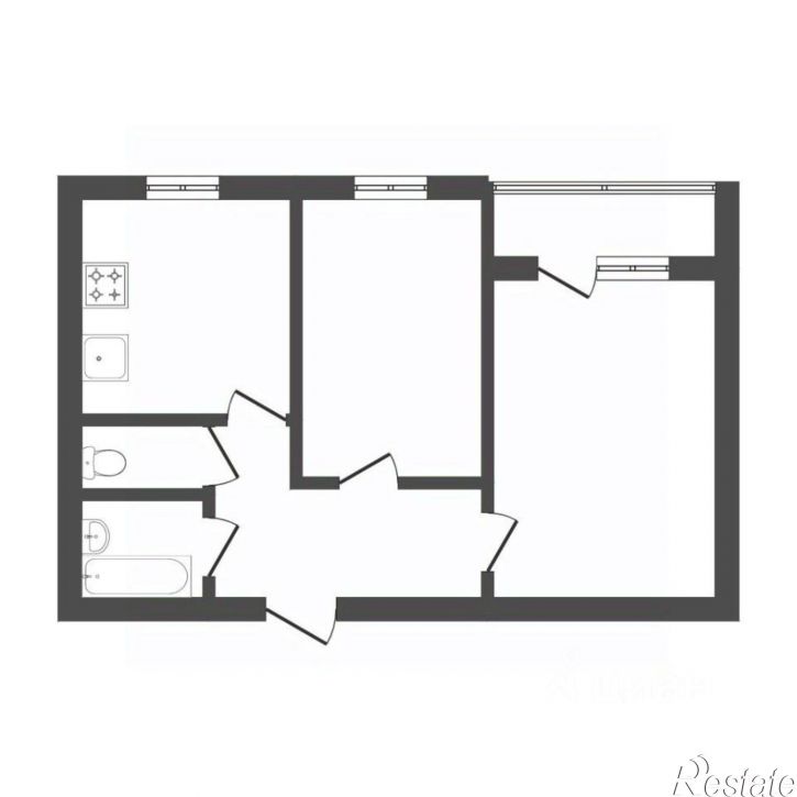 2-комн квартира ул Ямская, 94 1,  д. 94 1,  к. 1