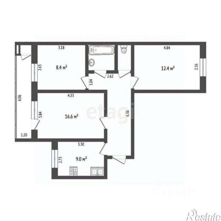 3-комн квартира ул Олимпийская, 36,  д. 36