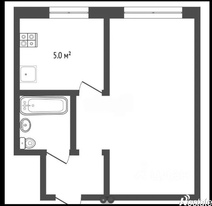 1-комн квартира улица Мира, 31,  д. 31