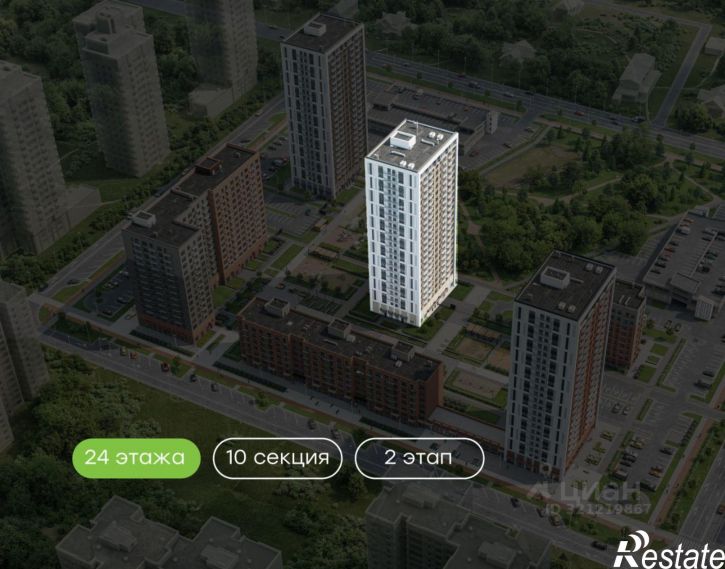 1-комн квартира в новом доме ул Ильи Кургузова, 1,  д. 1