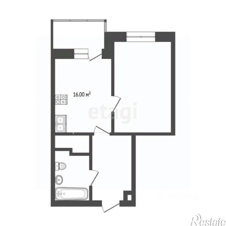 1-комн квартира ул Мельникайте, 2 18,  д. 2 18,  к. 18