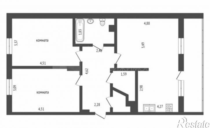2-комн квартира улица Газовиков, 61,  д. 61