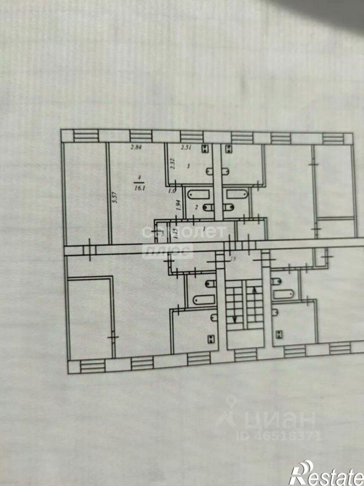 1-комн квартира улица Республики, 6,  д. 6
