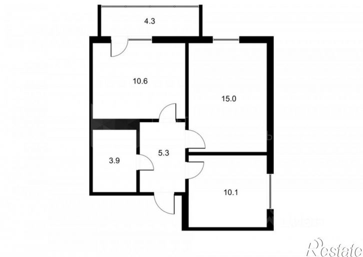 2-комн квартира Ботаническая улица, 1,  д. 1