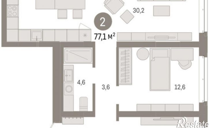 3-комн квартира в новом доме Минская улица, 92 к2,  д. 92 к2