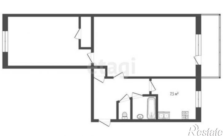 2-комн квартира проезд Геологоразведчиков, 16,  д. 16