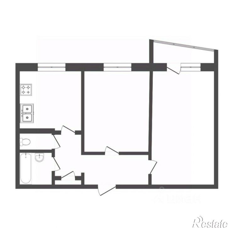 2-комн квартира Ткацкий пр-д, 5,  д. 5
