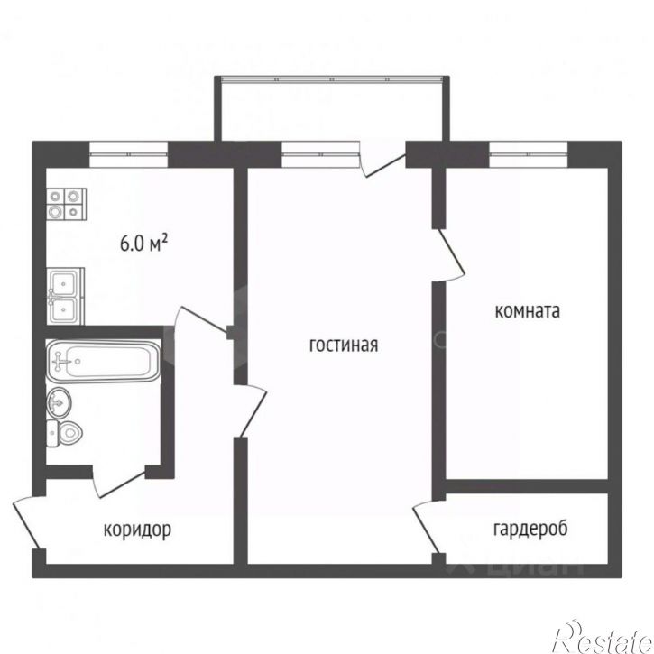 2-комн квартира ул Хохрякова, 80,  д. 80