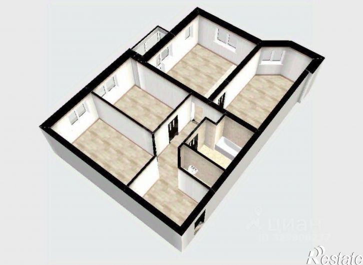 3-комн квартира ул Максима Горького, 30,  д. 30