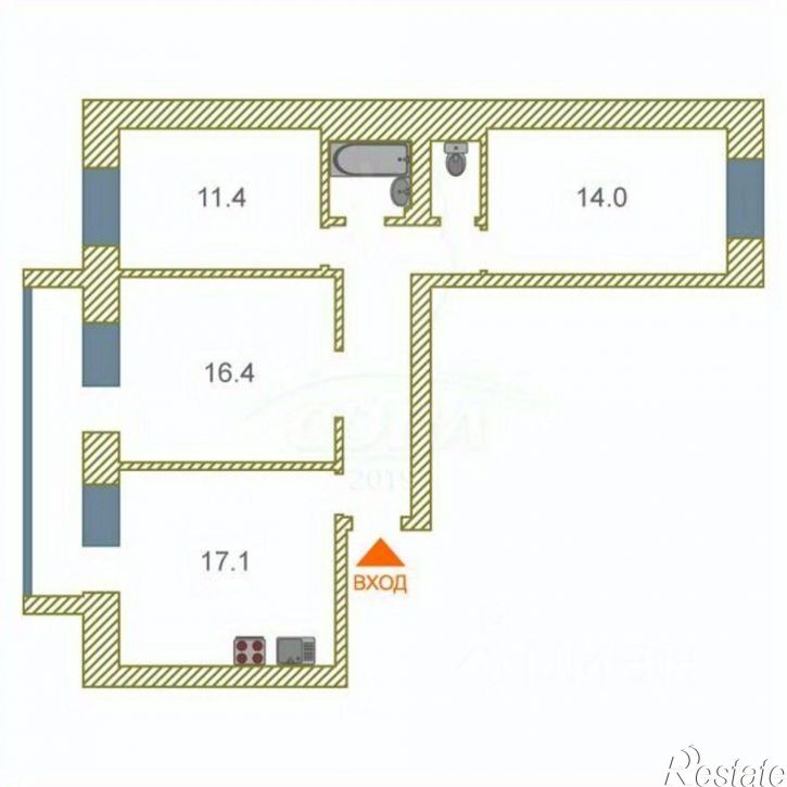 3-комн квартира улица Щербакова, 140,  д. 140