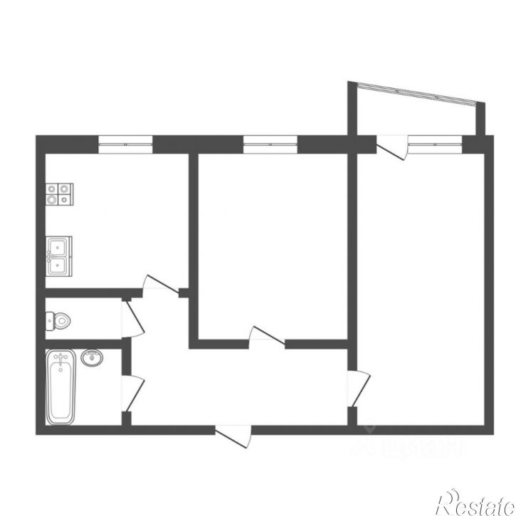 2-комн квартира ул Пермякова, 21,  д. 21