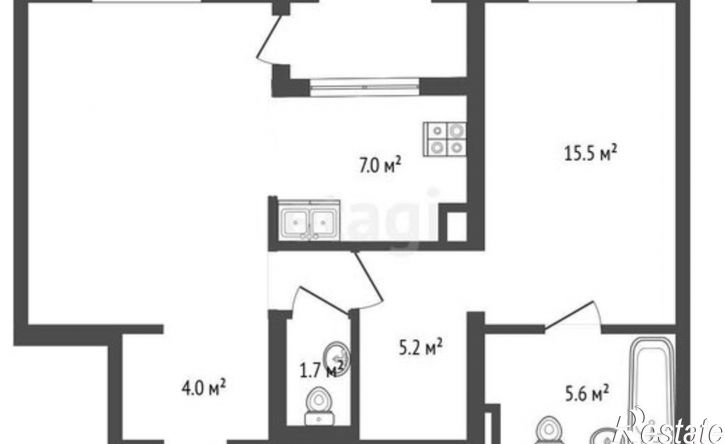 1-комн квартира улица Федюнинского, 30 к6,  д. 30 к6