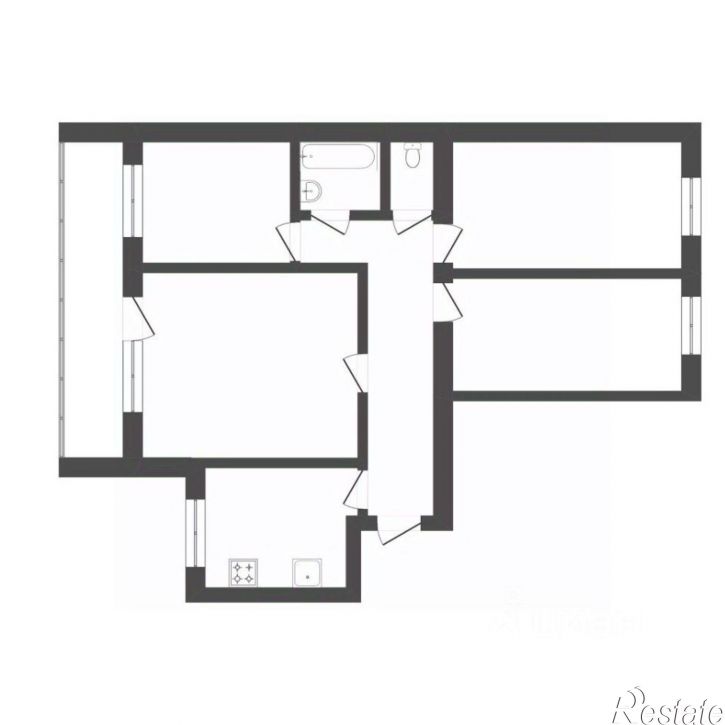 4-комн квартира Олимпийская улица, 36,  д. 36
