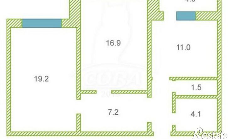 2-комн квартира ул Николая Семенова, 27 3,  д. 27 3,  к. 3