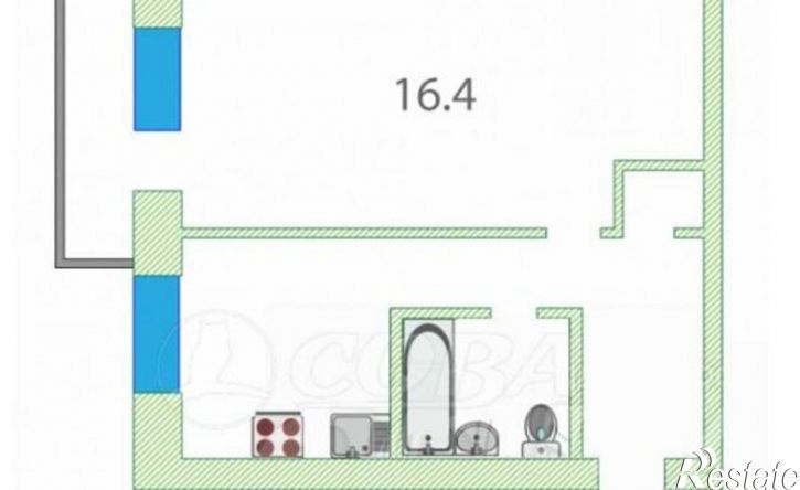 1-комн квартира ул Белинского, 6а,  д. 6а