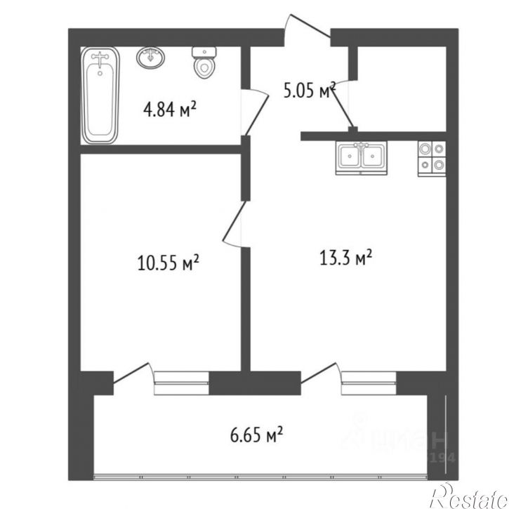 1-комн квартира улица Революции, 228 к6,  д. 228 к6