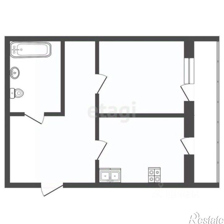 1-комн квартира улица Мельникайте, 2 к14,  д. 2 к14