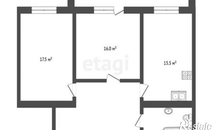 2-комн квартира ул Осипенко, 14,  д. 14