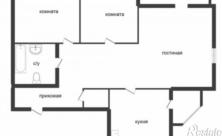 3-комн квартира ул Кирова, 6,  д. 6